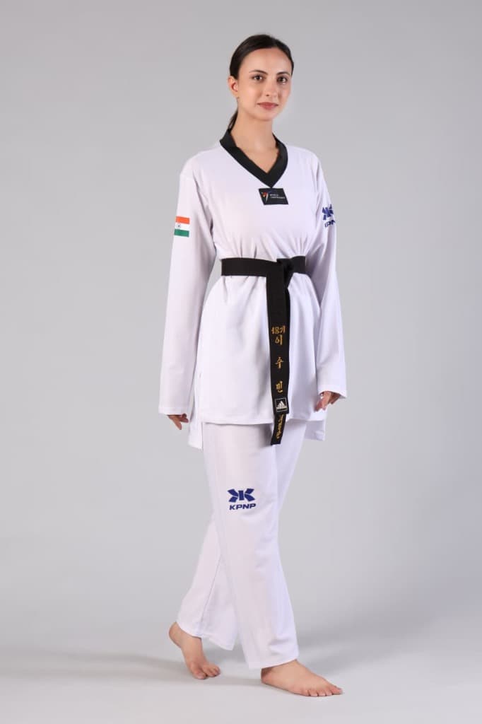 KPNP Competition Taekwondo Dobok – India Edition (Color Belt)